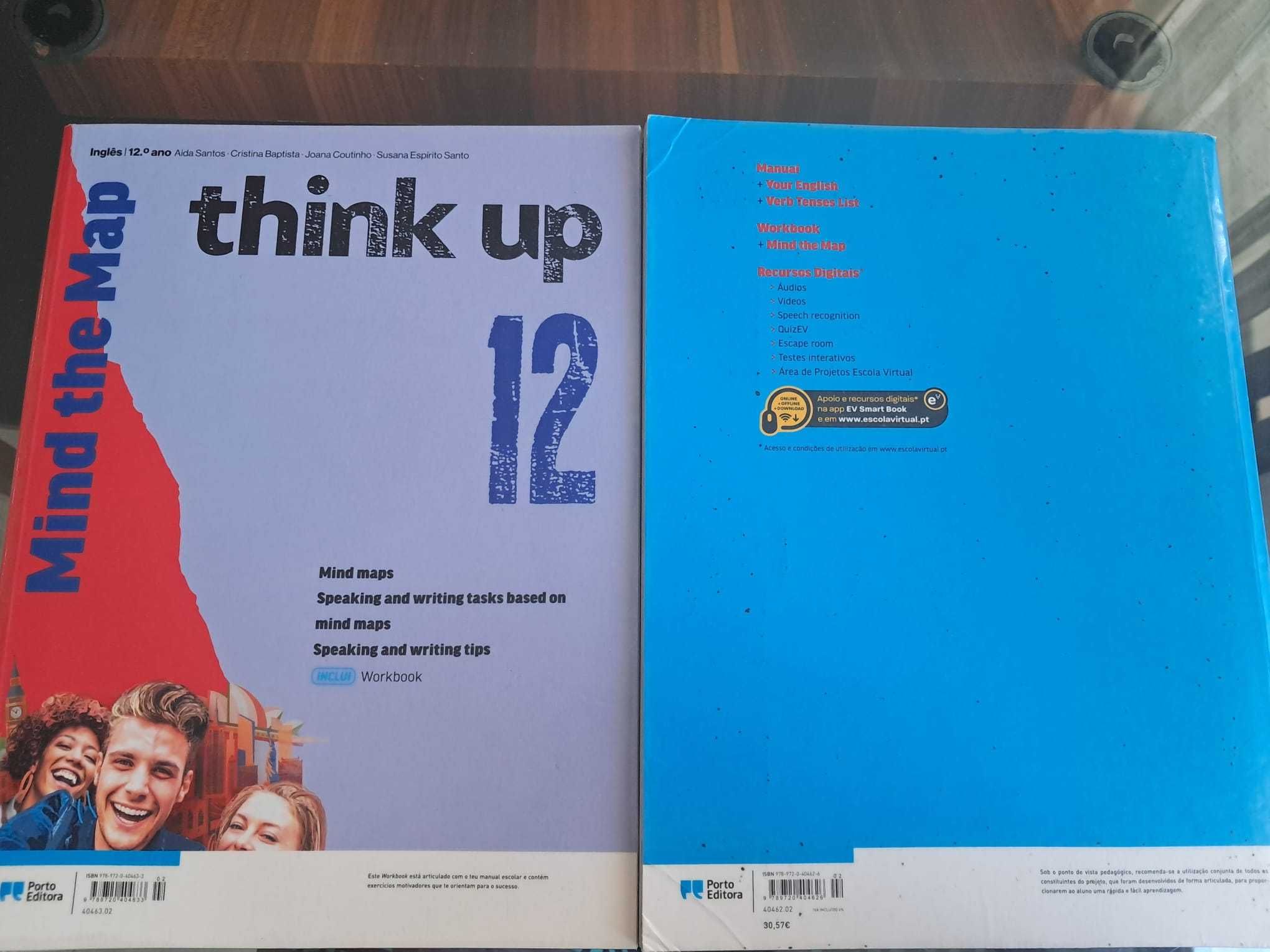 Think up 12 - Inglês - 12.º Ano Manual + Caderno atividades
