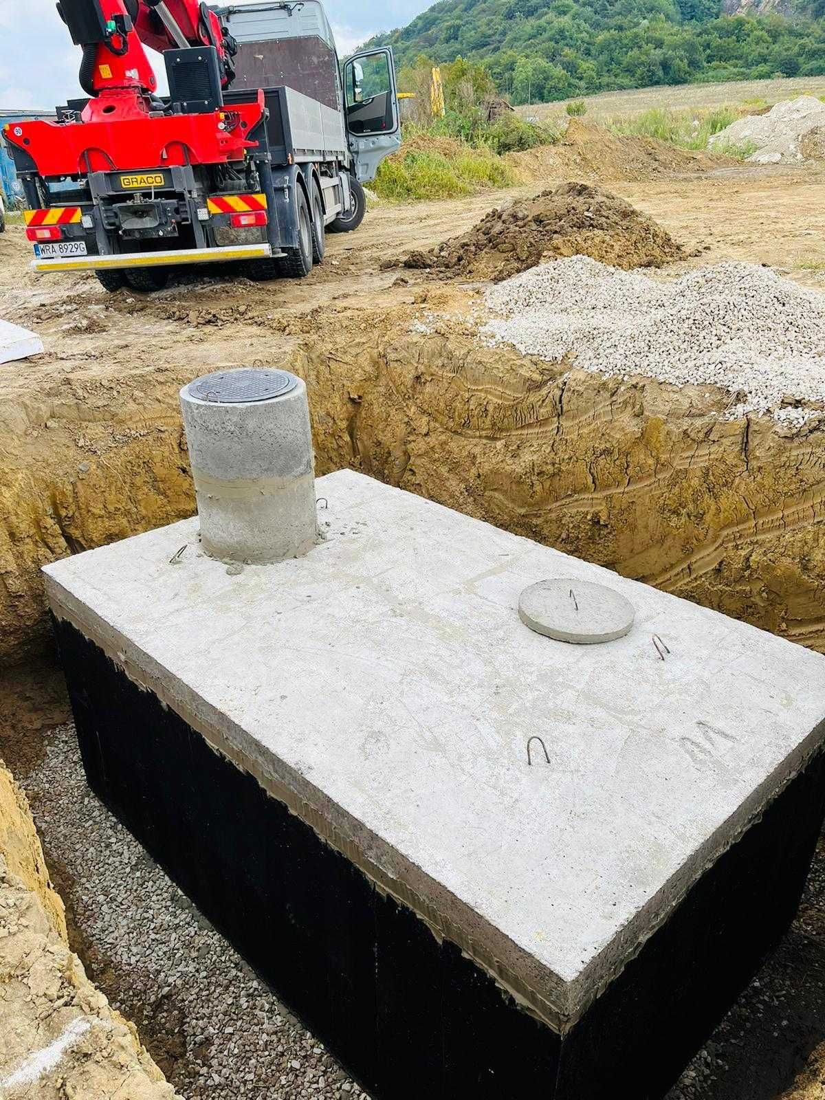 Szambo betonowe, szamba, zbiorniki na deszczówkę, zbiorniki betonowe.