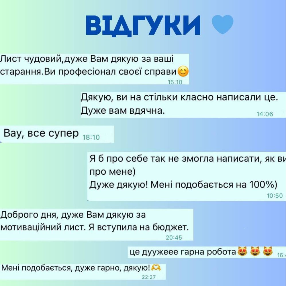 Мотиваційний лист