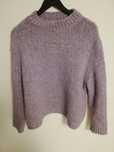 sweter wełniany Zara S 36 M 38 fiolet sweter Zara S M 36 38 oversize