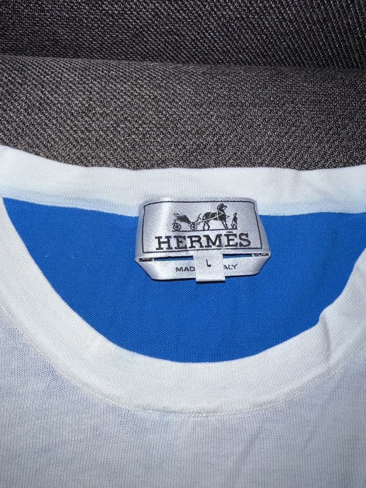 Хлопковая футболка поло Hermes