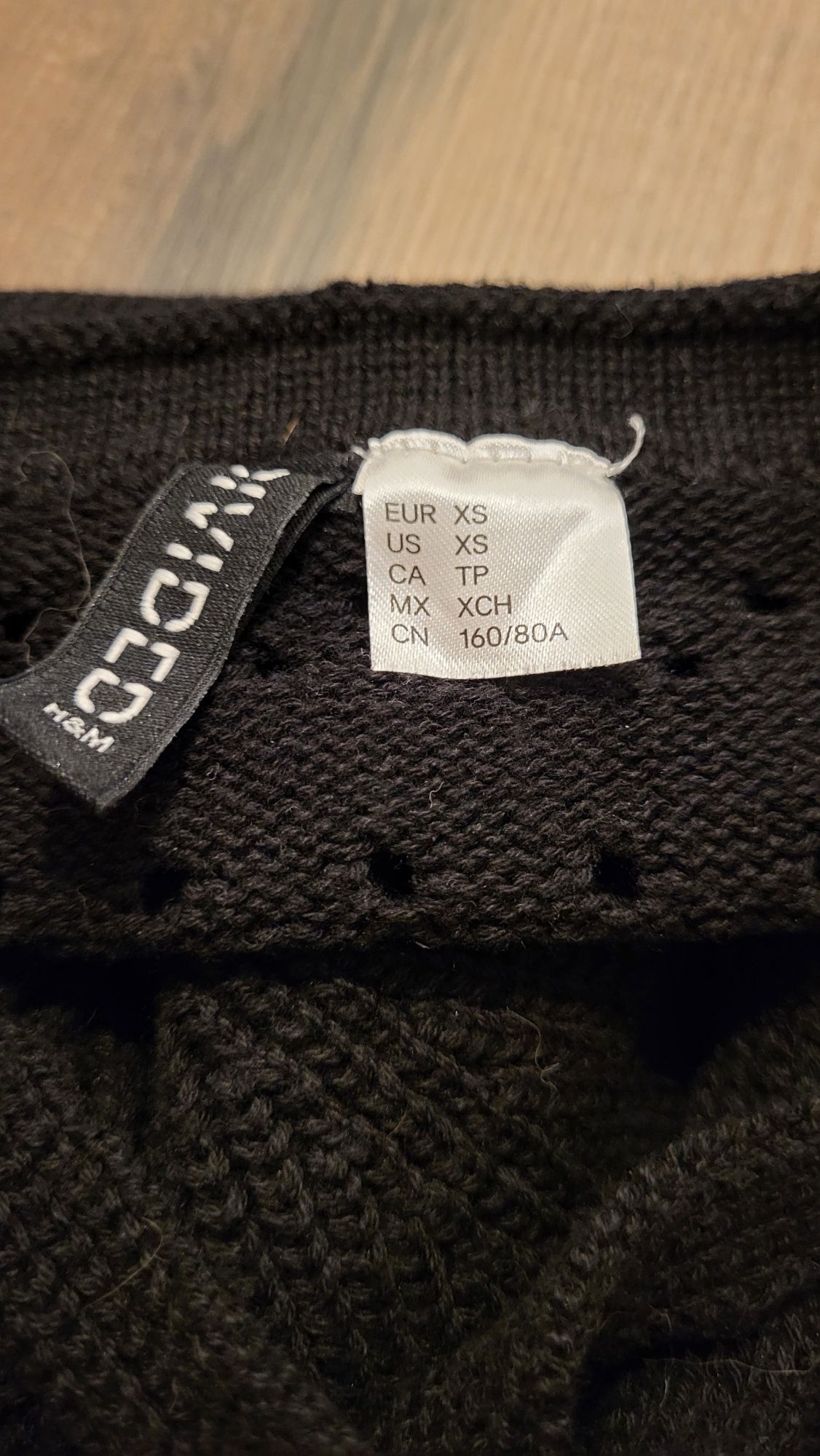 Czarna obcisła sukienka h&m xs