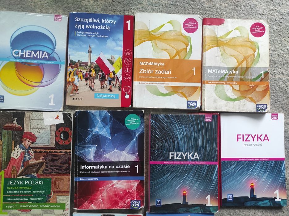 Podręczniki do 1 klasa  liceum i  technikum klasa I