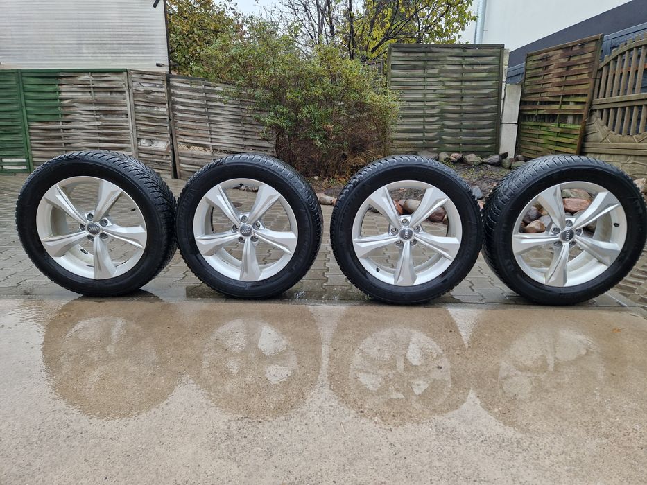 Audi felgi 19" z oponami zimowymi Stan b.dobry+2 dodatk. kapselki Audi