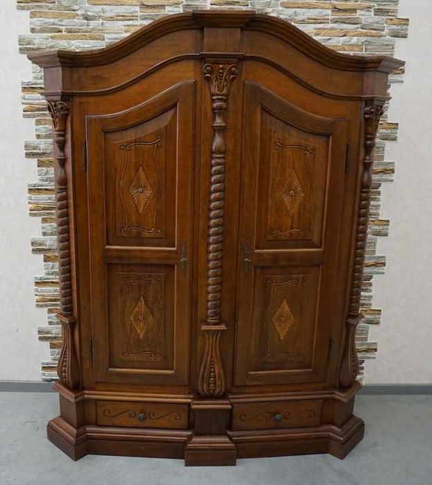 Szafa Orzechowa dwudrzwiowa szer. 153 cm   -10% -10%  (p-1072)
