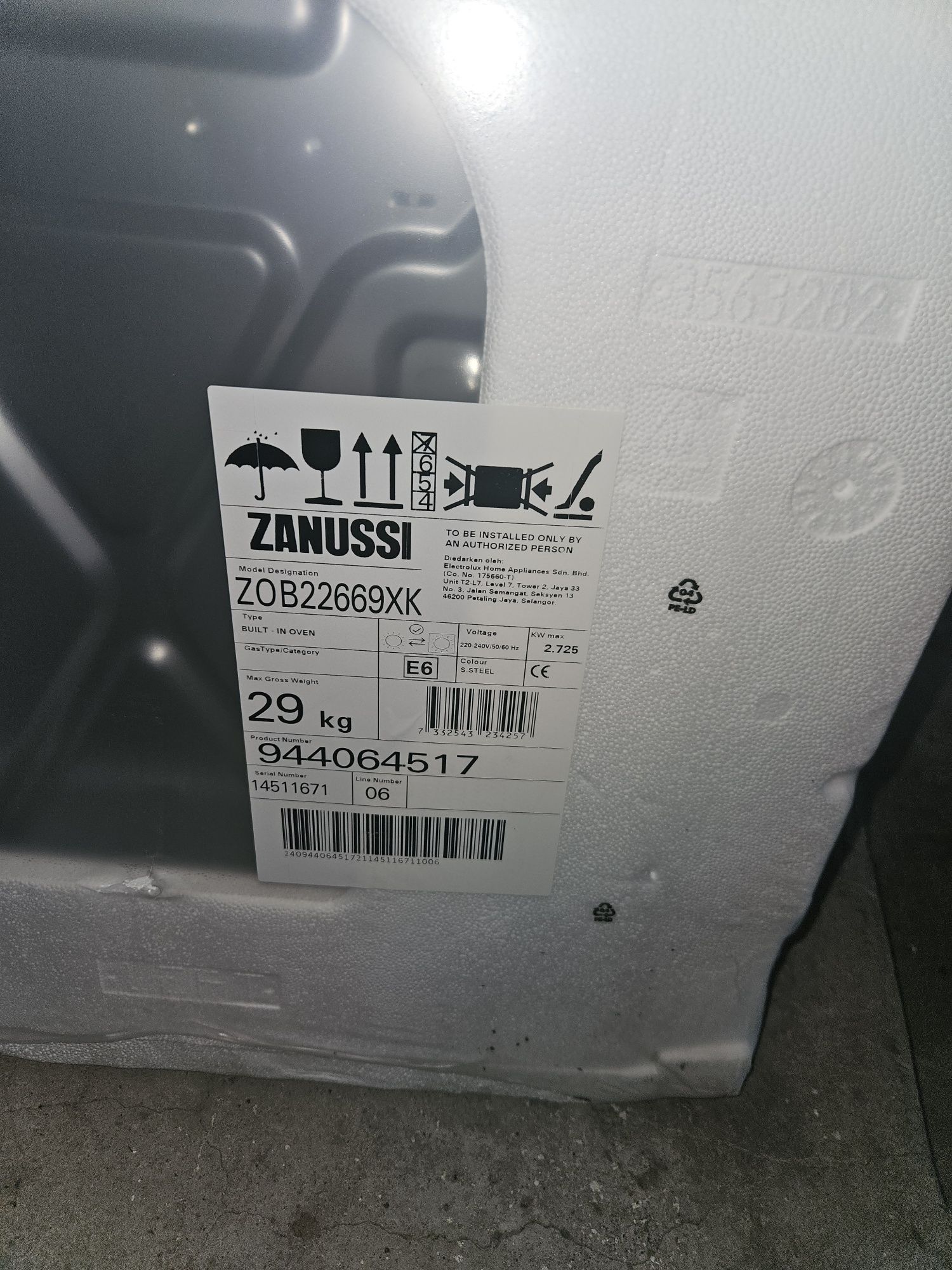 Sprzedaż nowej pralki electrolux oraz piekarnik zanussi