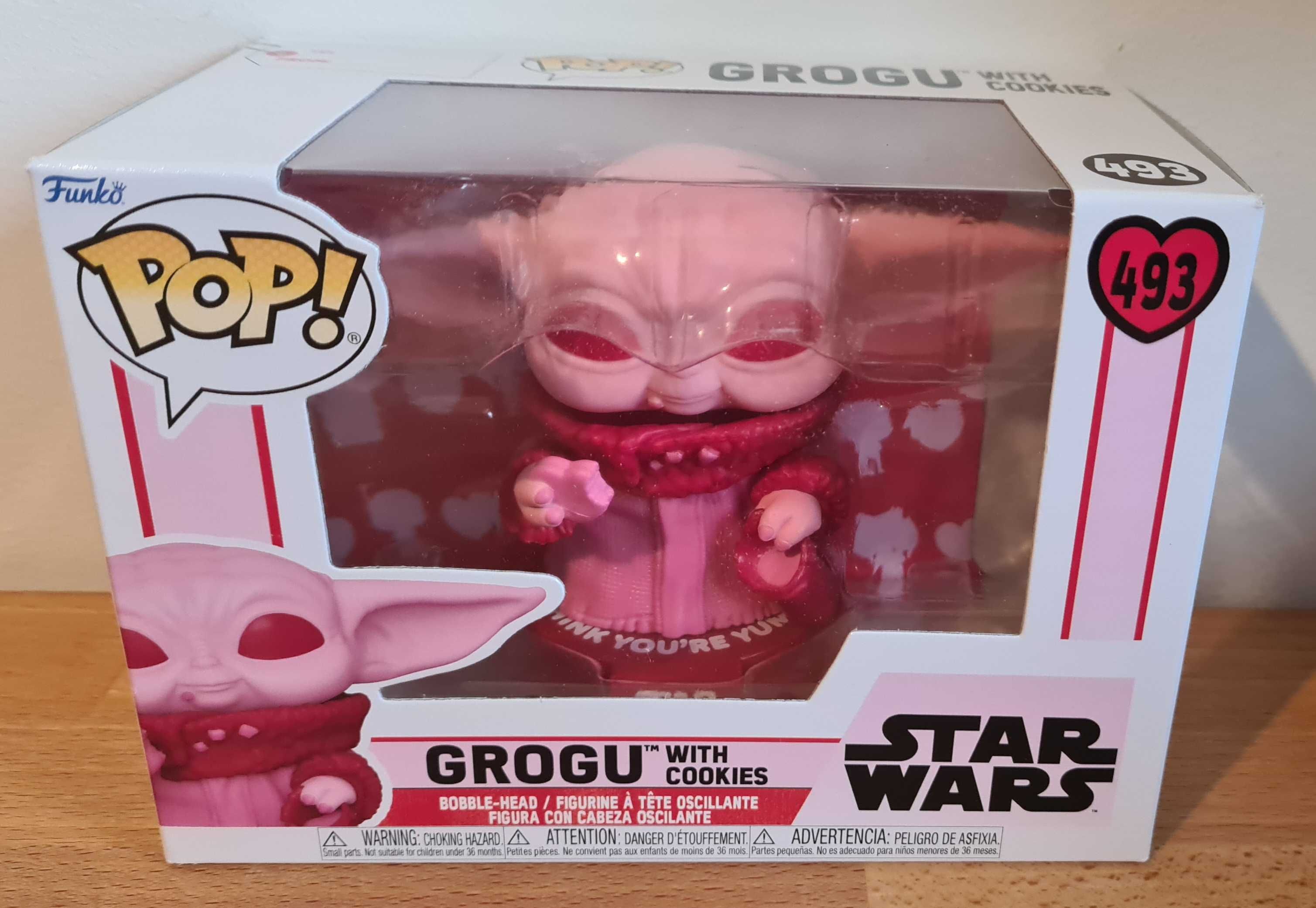 Funko POP! 493 Grogu with cookies. Walentynki. NOWA