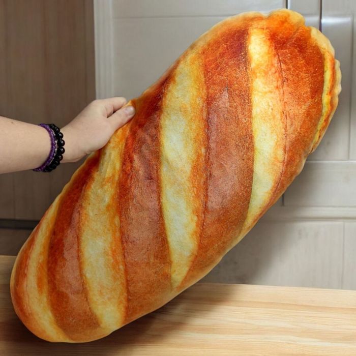 Подушка однимашка 70 см аппетитный Батон 70*25*13 см мягкая игрушка