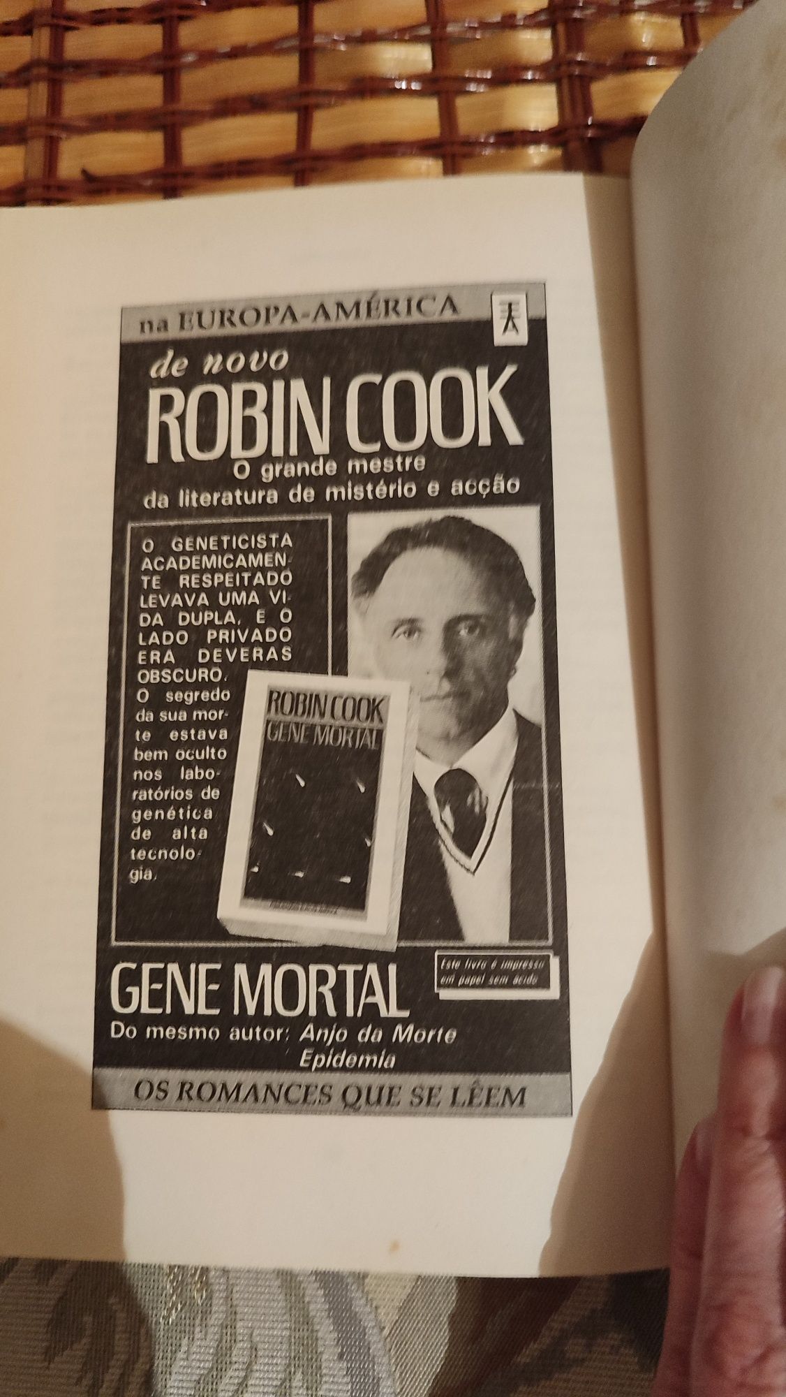 Livro "Cocaína" de Robin Cook