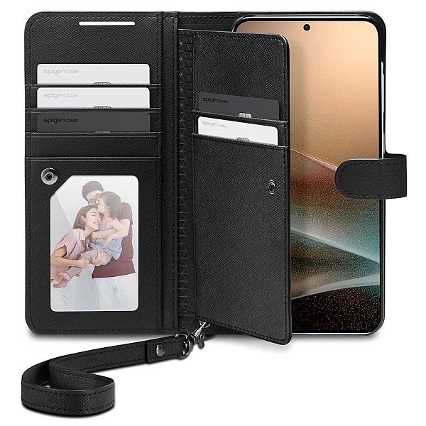 Etui Spigen Wallet "S" na Samsung Galaxy S25+ - czarne