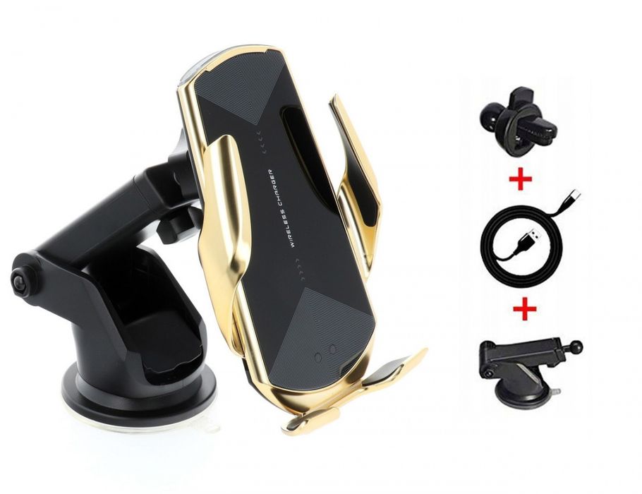 Uchwyt Z Ładowaniem Indukcyjnym Automatyczny Qi 15W