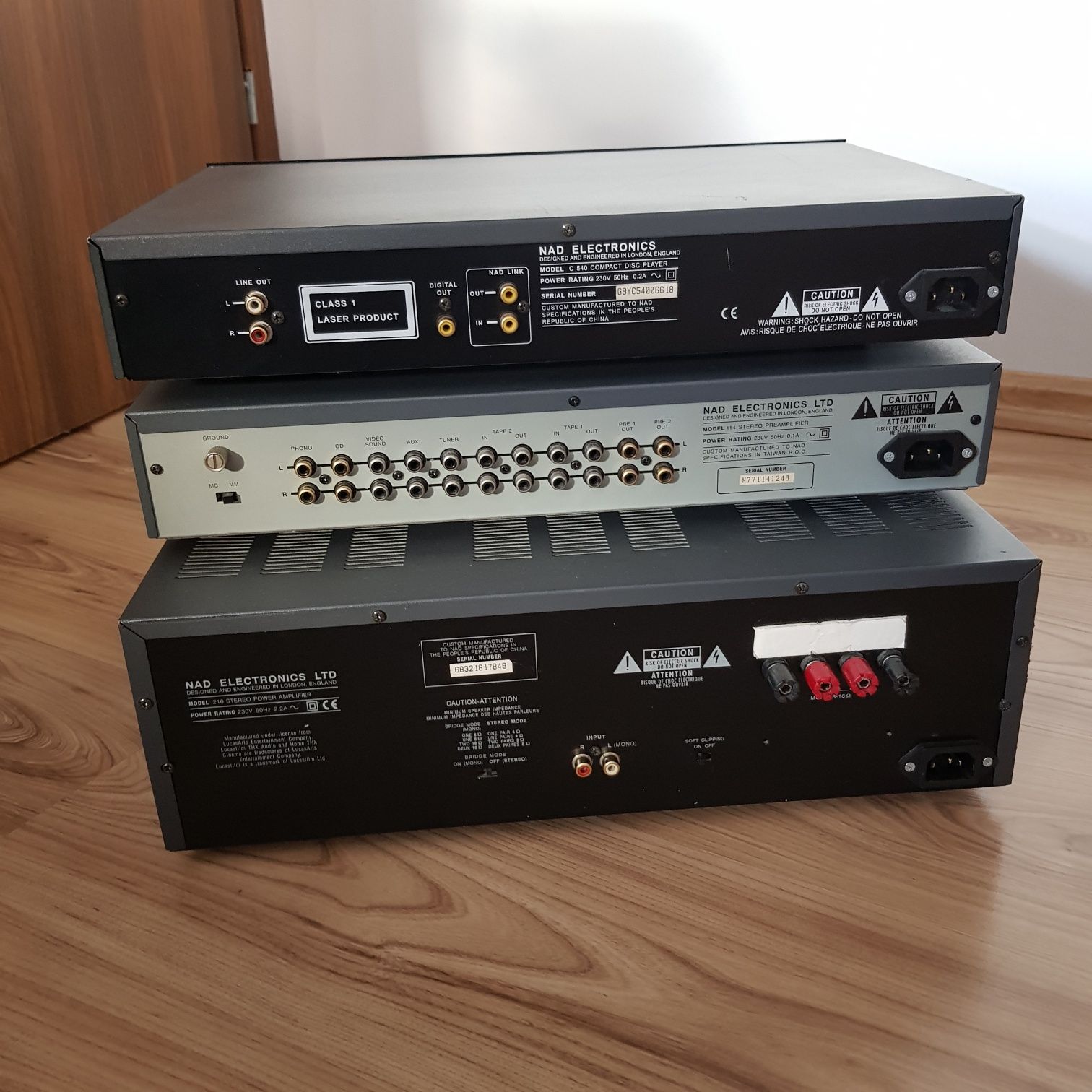 Nad zestaw cd , wzmacniacz,114,216 THX, CD C540