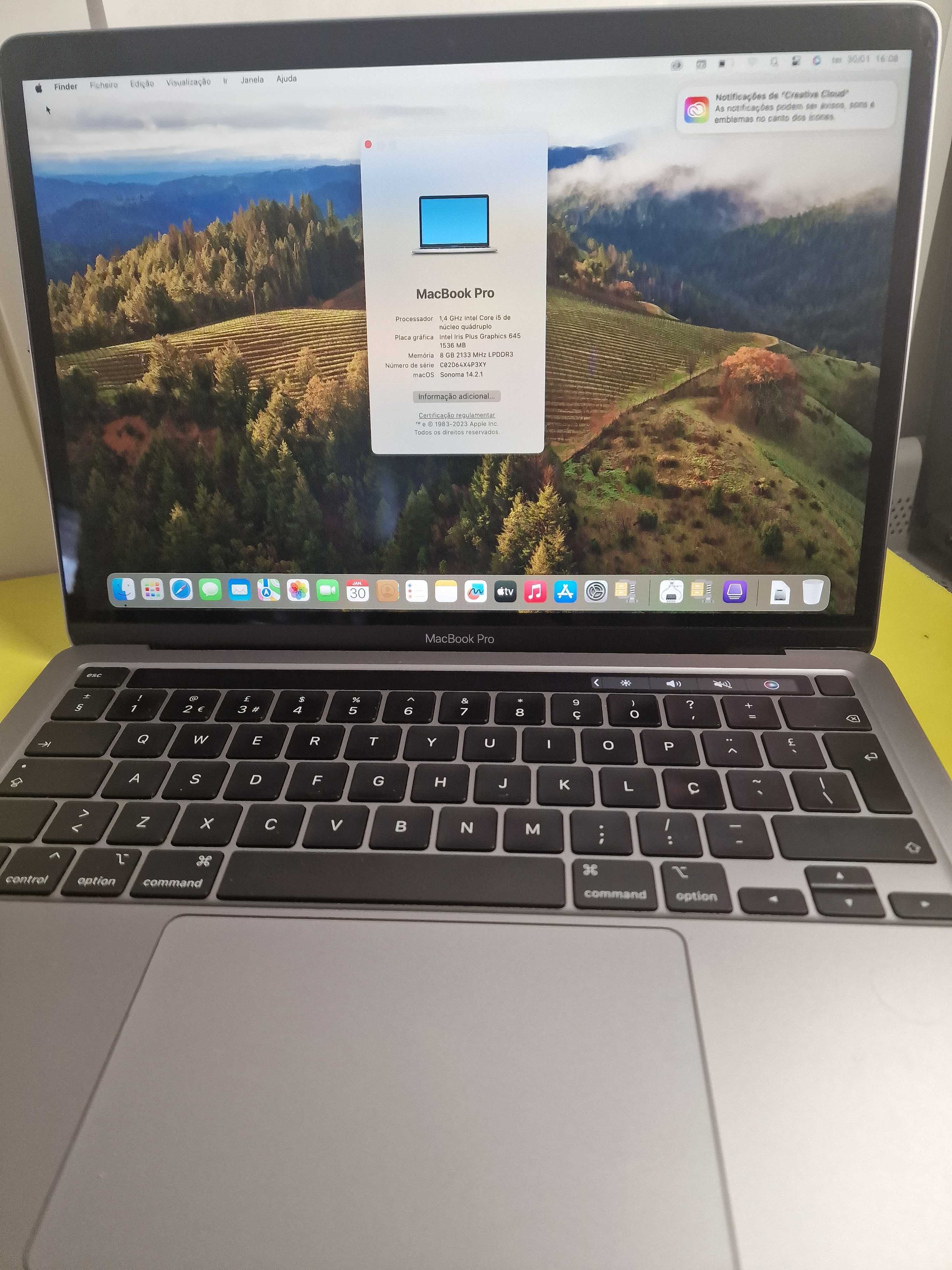 MacBook Pro (13 polegadas, 2020 Touchbar com varios programas)