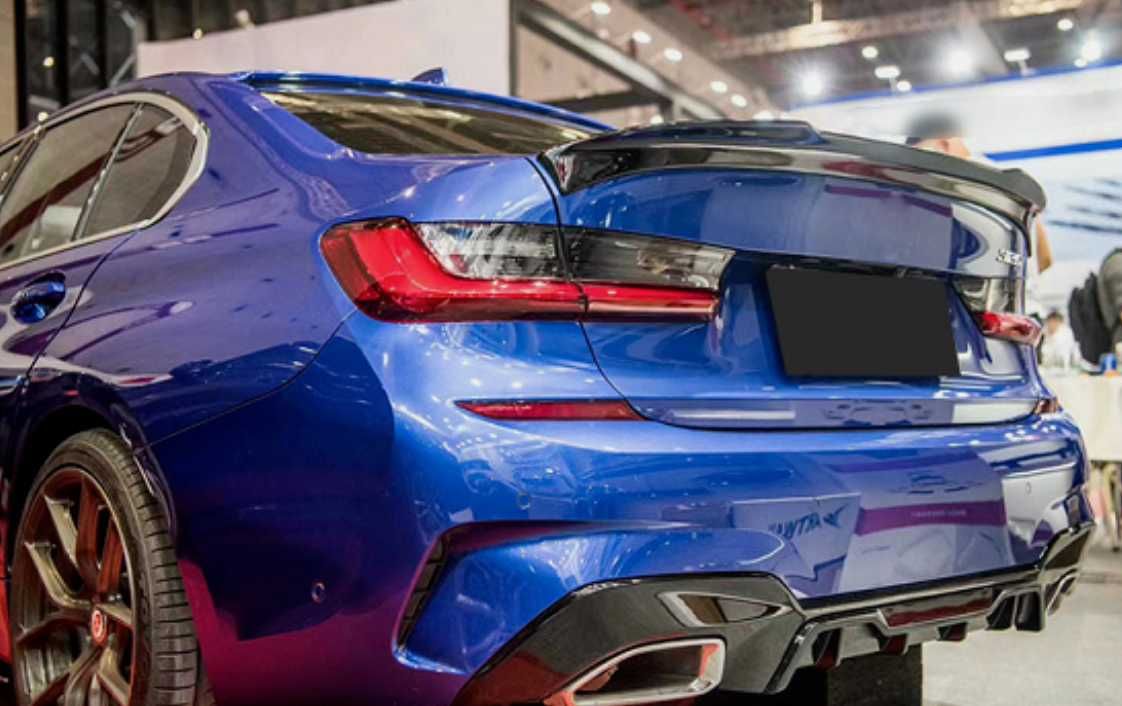 Lotka Spoiler Dokładka AC BMW G20 G80 CZARNY POŁYSK