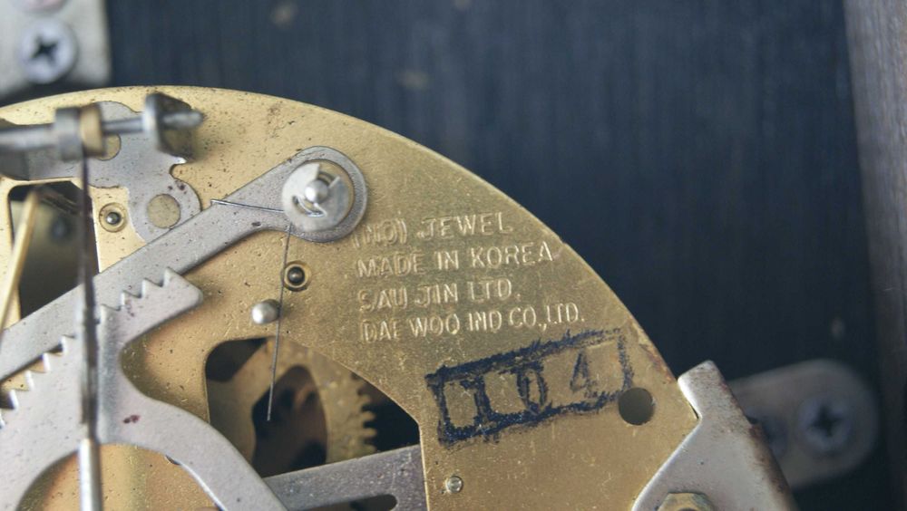341 Zegar wiszący mechaniczny koreański Daewoo Meteo 1979 rok