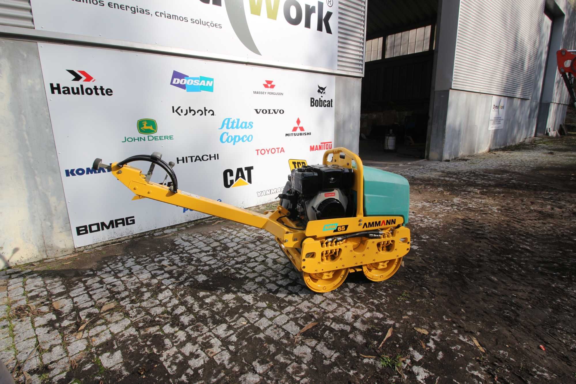 Cilindro Compactador AMMAN ARW65 para terra e Asfalto ( motor Yanmar)