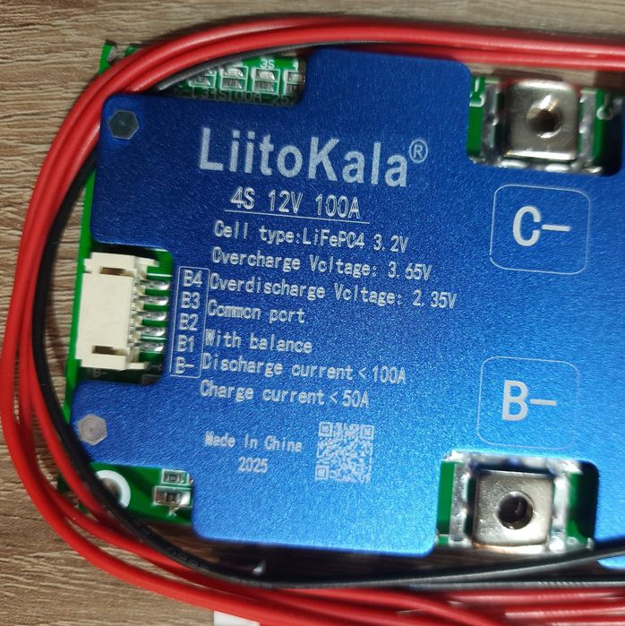 Плати BMS LifePo4 12V 4S 100A