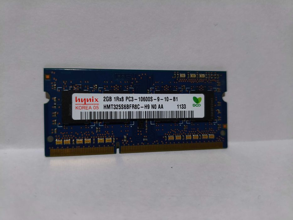 4GB SODIMM 2x2GB Hynix DDR3 1333MHz 10600S RAM do laptopa
