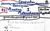 "Vector equation of a Line" - Zestaw rozwiązań