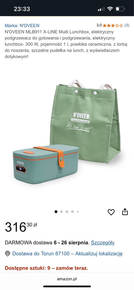 Lunch box do podgrzewania i gotowania