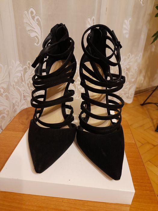 Sandałki damskie czarne ASOS  roz 39