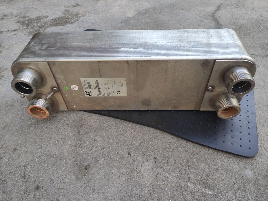 Wymiennik płytowy lutowany, jednoprzepływowy 4 przyłącza