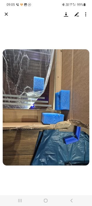 Lustro led z zegarem plus temperatura