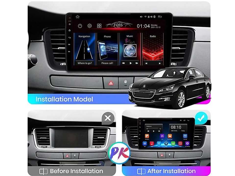 Radio samochodowe Android Peugeot 508 (9") 2011.-2017