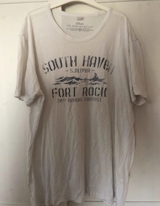 T-shirt biały S.Oliver XXL