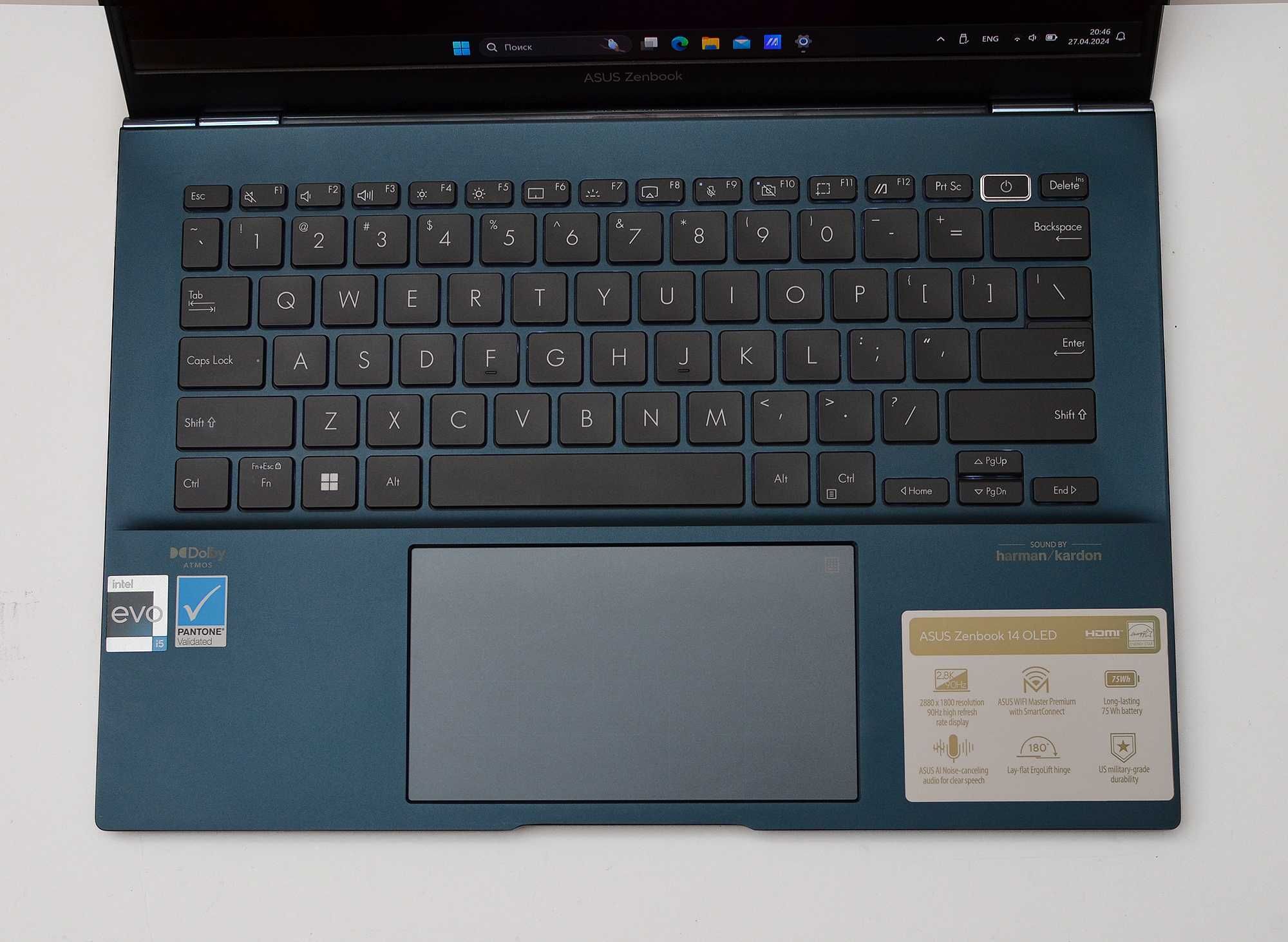 Ноутбук Asus Zenbook Q409Z 14 OLED i5-1240P (12ядер)/RAM 8gb/SSD 256gb