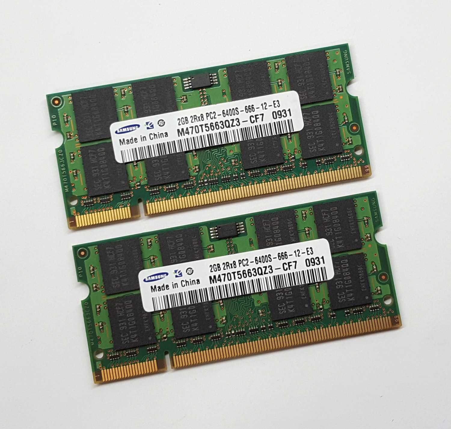 Memória Portátil SO-DIMM 4GB 2x2GB PC2-6400 DDR2 800Mhz CL6