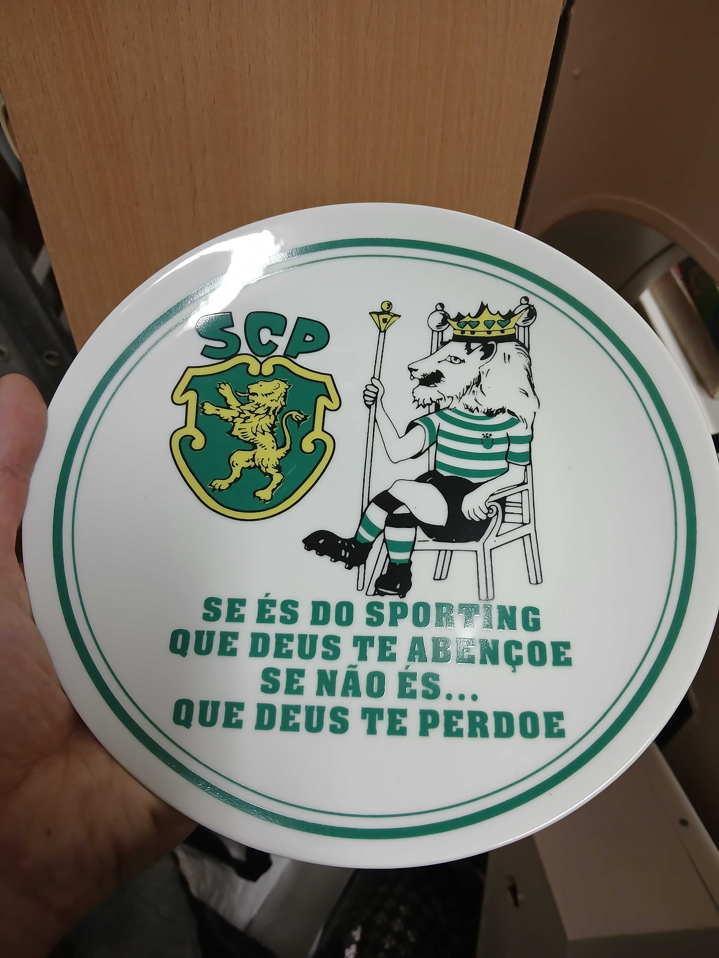 Caneca + Prato - Sporting Clube de Portugal - Loiça - Futebol