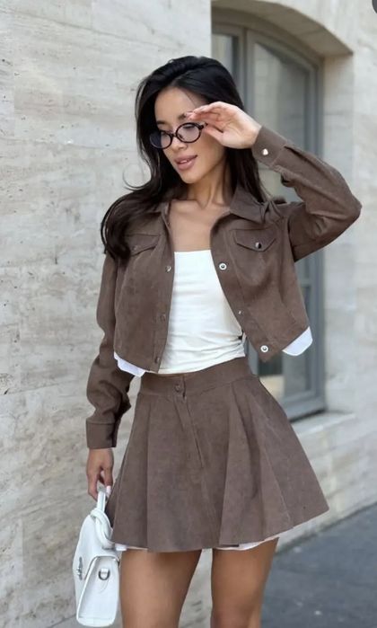 Костюм спідниця-шорти + піджак