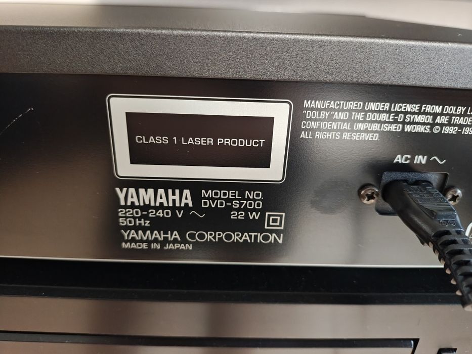 Odtwarzacz DVD,CD Yamaha DVD-S700 Made in Japan wysoki model top