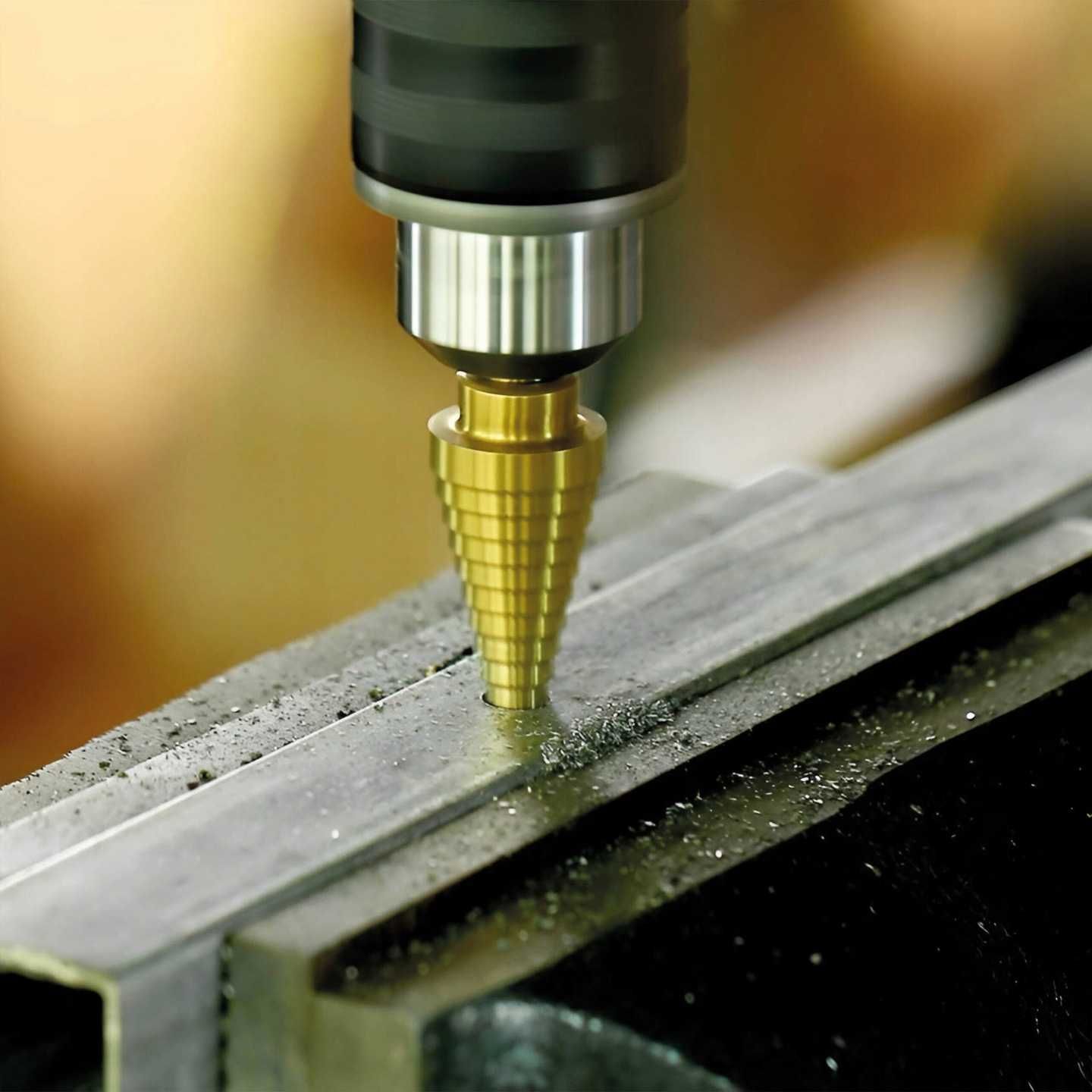 WIERTŁO WIERTŁA Stożkowe Stopniowe Choinkowe Frezujące 6 szt. 6-32 mm
