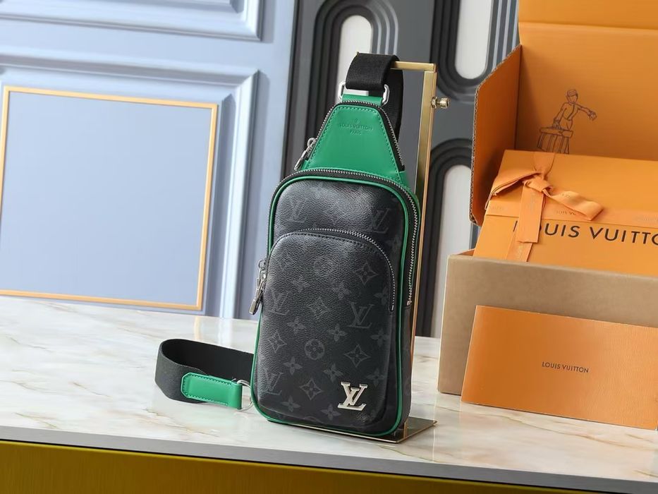 Сумка Louis Vuitton голубая синяя 3в1 3v1 мессенджер мужская