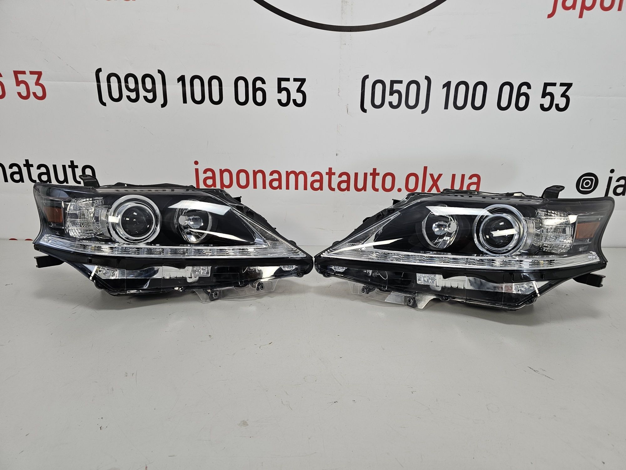 Рестайлінгові фари Lexus RX 350/450 DRL/ДХВ під ксенон D4D