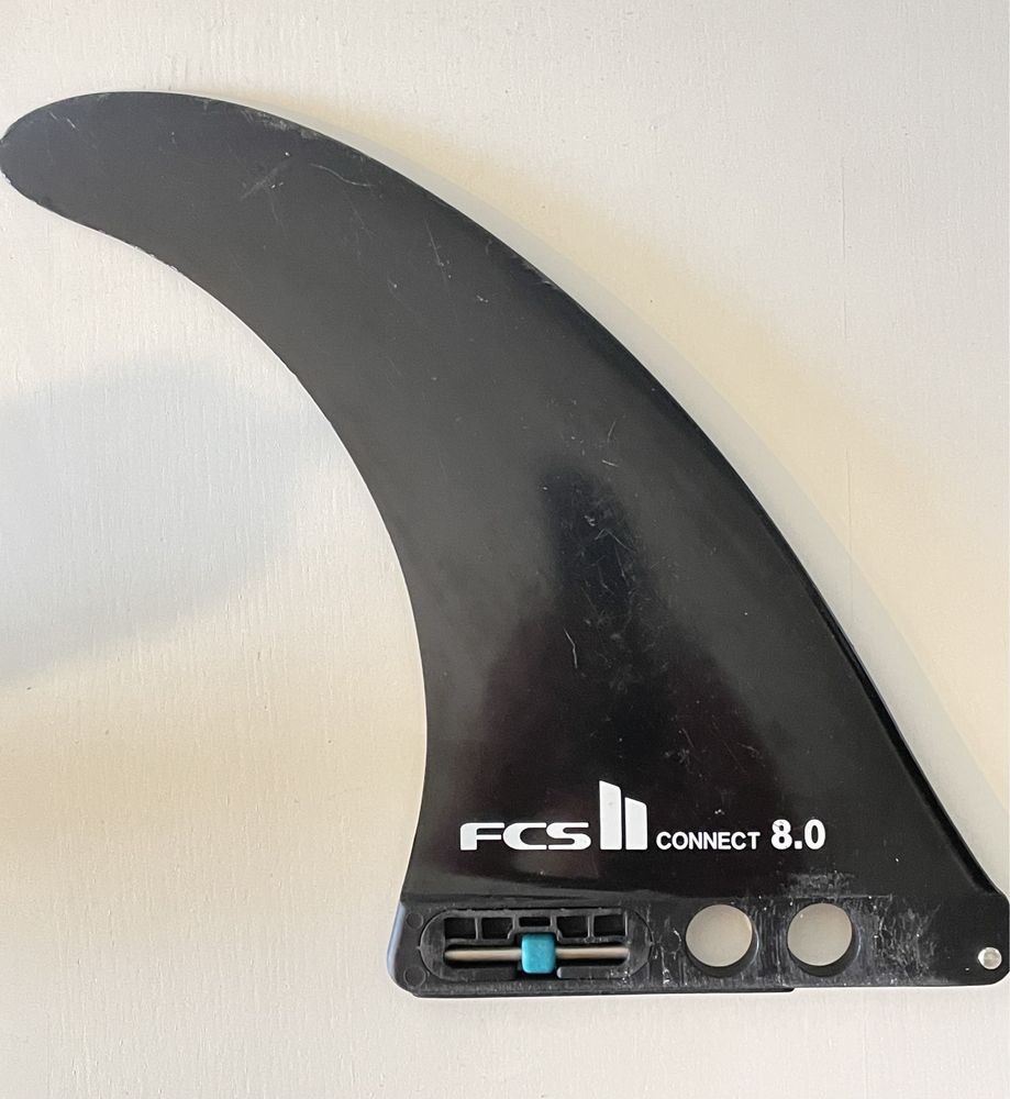 Quilhas: -Gong SUPRace; -FCS conect de 8”; -FCS II Harley