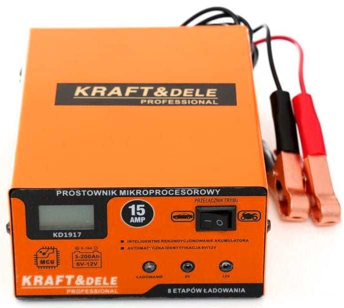 KRAFT&DELE Prostownik Mikroprocesorowy Akumulatorowy 6v / 12v KD1917