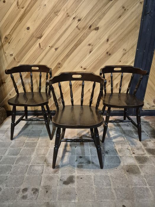 90x Krzesło drewniane BONANZA patyczak | Vintage | Western | Horeca |