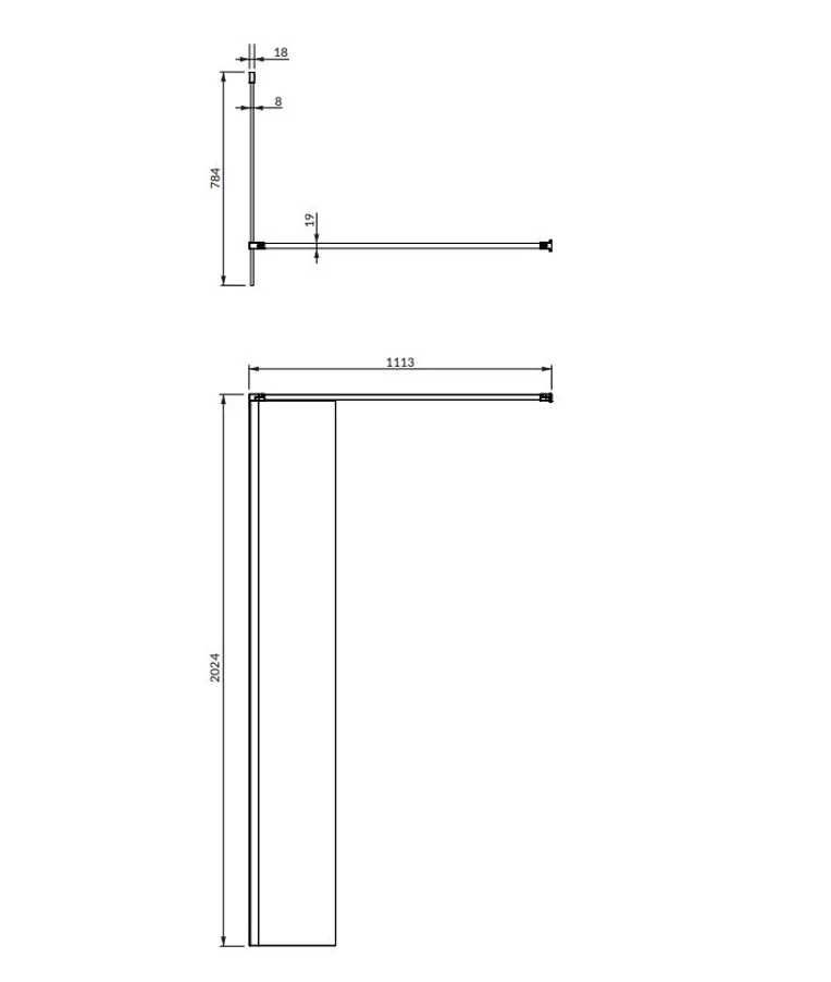 kabina prysznicowa walk-in OMNIRES marina 80x200 czarny NOWA gwarancja