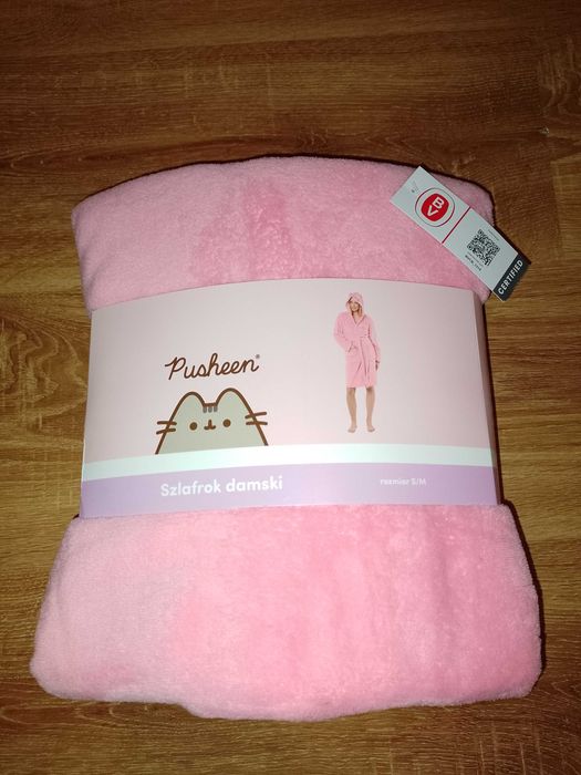 Różowy szlafrok damski PUSHEEN S/M