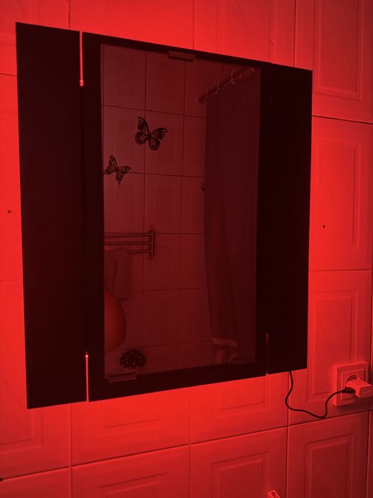 Armario espelhado casa de banho LED