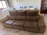 Vendo sofá long chaise usado