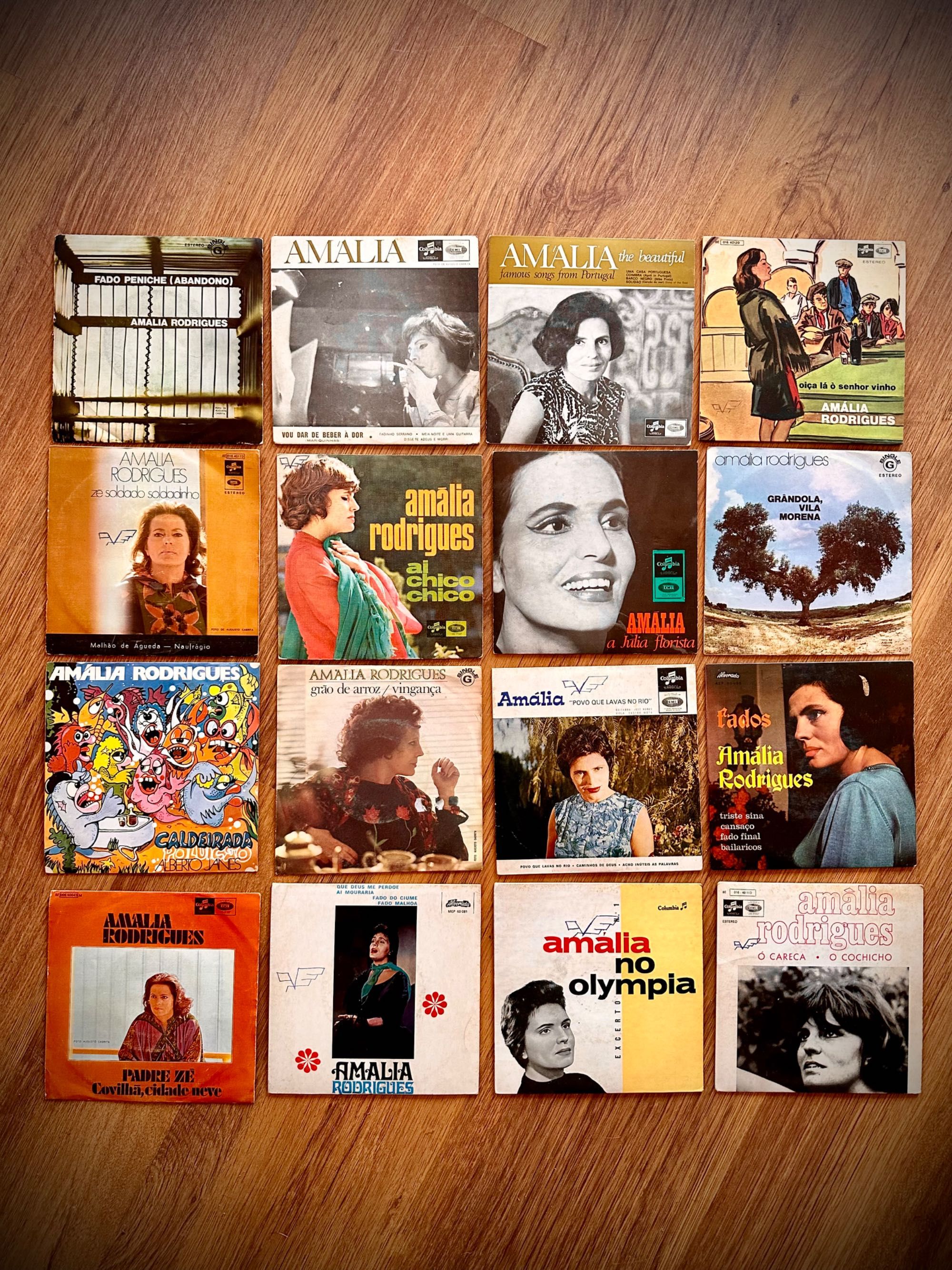 19 discos de vinil  Amália Rodrigues Fado