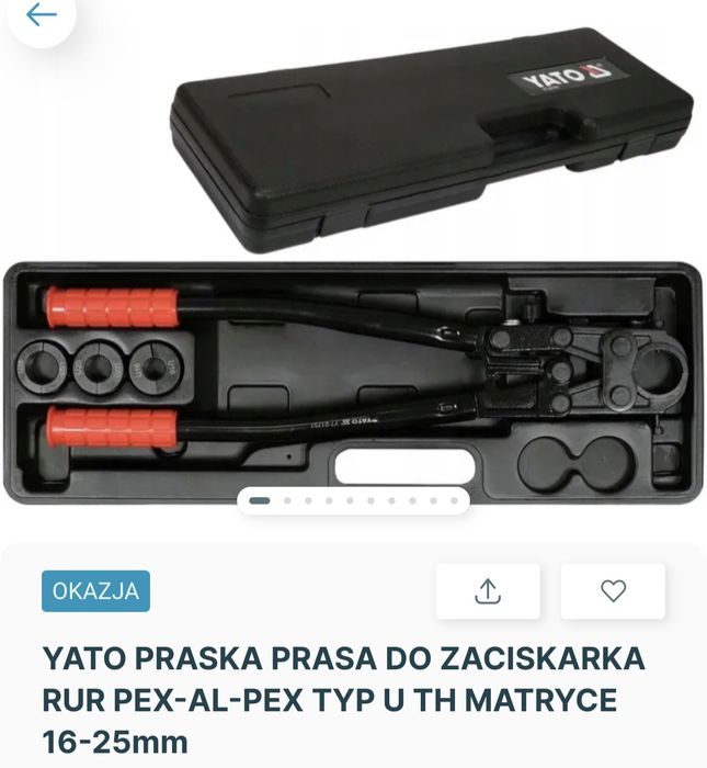 Zaciskarka do rur Yato