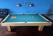 Mesa de Bilhar + Acessórios e Candeeiro