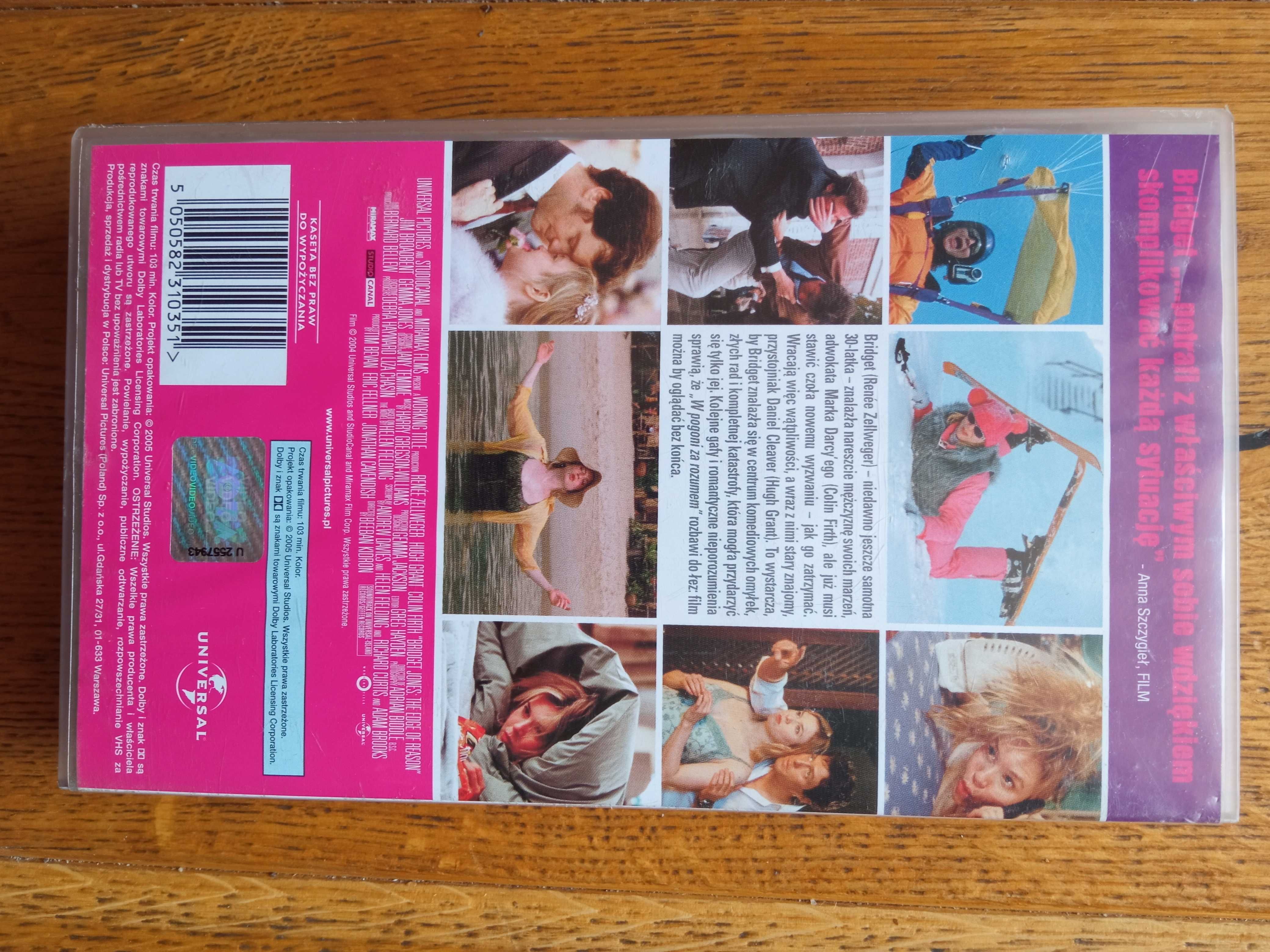Bridget Jones W pogoni za rozumem kaseta VHS