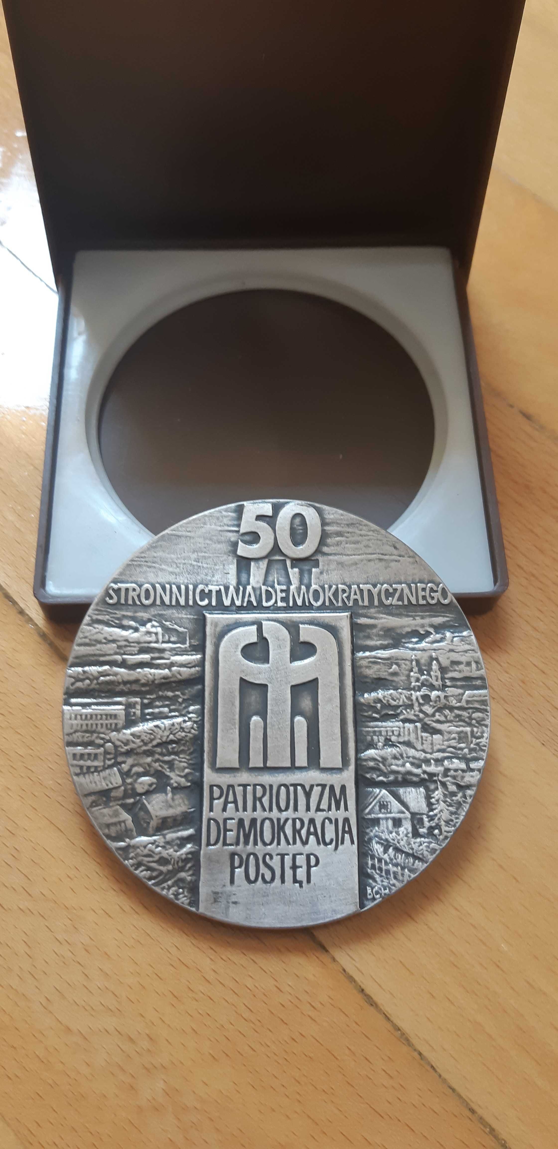 medal Kluby Demokratyczne Stronnictwo Demokratyczne-średnica 7cm