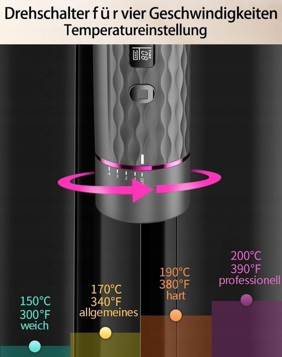 Lokówka BEAUTY Curly automatyczna bezprzewodowa Podróżna